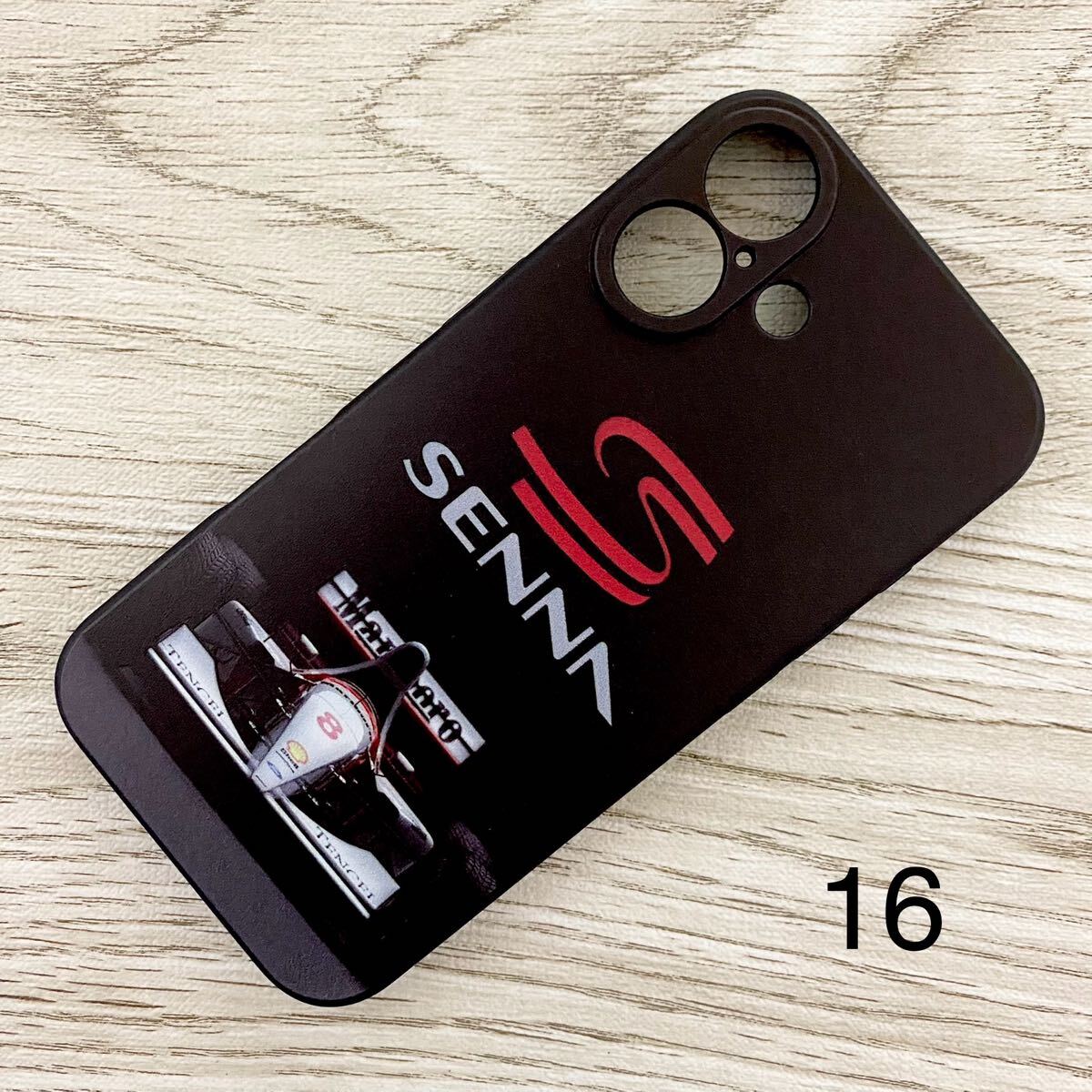 アイルトン・セナ 黒 マクラーレン iPhone 16 ケース F1 ホンダ McLaren Honda スマホ拍卖