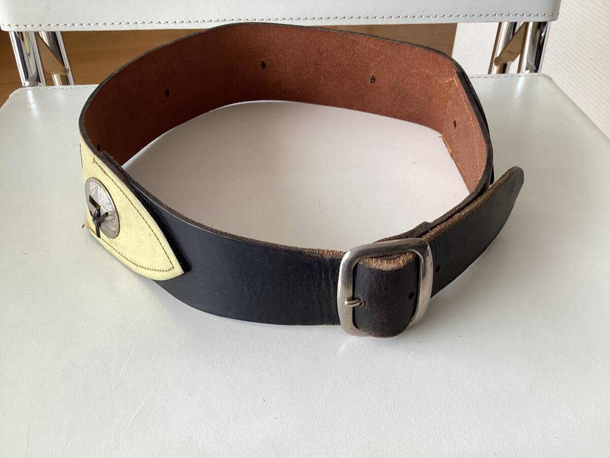 ★ビンテージ  ウエスタンベルト  牛革 フランス拍卖