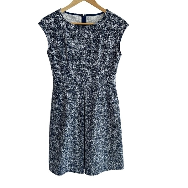 アナイ ANAYI サイズ38 M - ブルー×白 レディース ノースリーブ/ひざ丈 美品 ワンピース拍卖