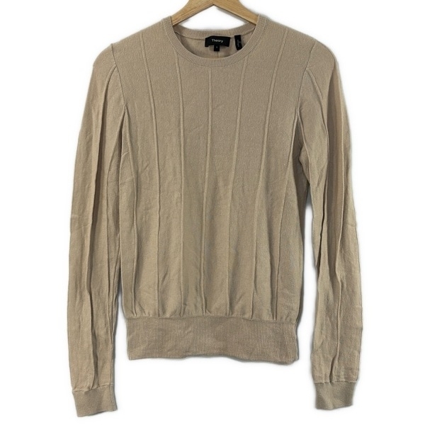 セオリー theory 長袖セーター/ニット サイズS - ベージュ レディース クルーネック トップス拍卖