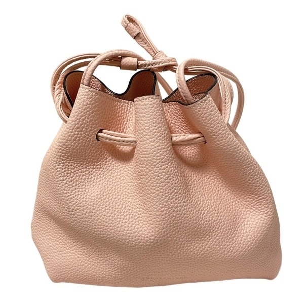 ボナベンチュラ BONAVENTURA ショルダーバッグ - レザー ライトピンク 巾着型 バッグ拍卖