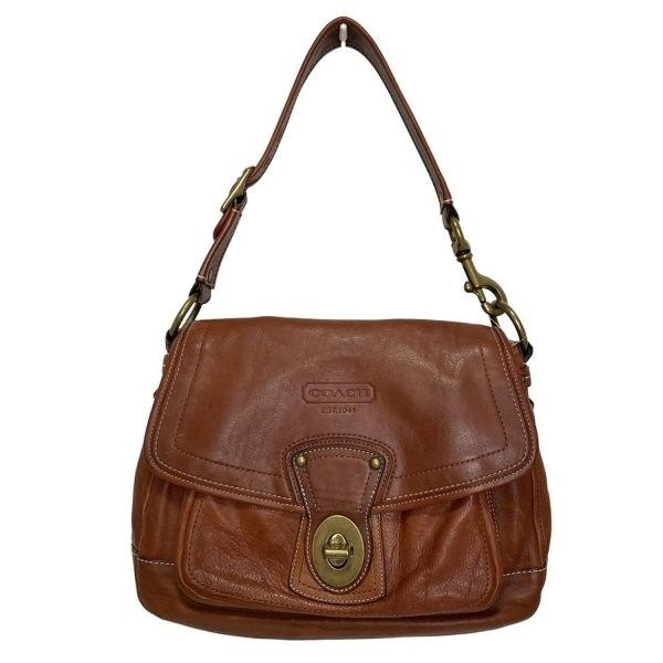 コーチ COACH ショルダーバッグ 10329 - レザー ダークブラウン バッグ拍卖