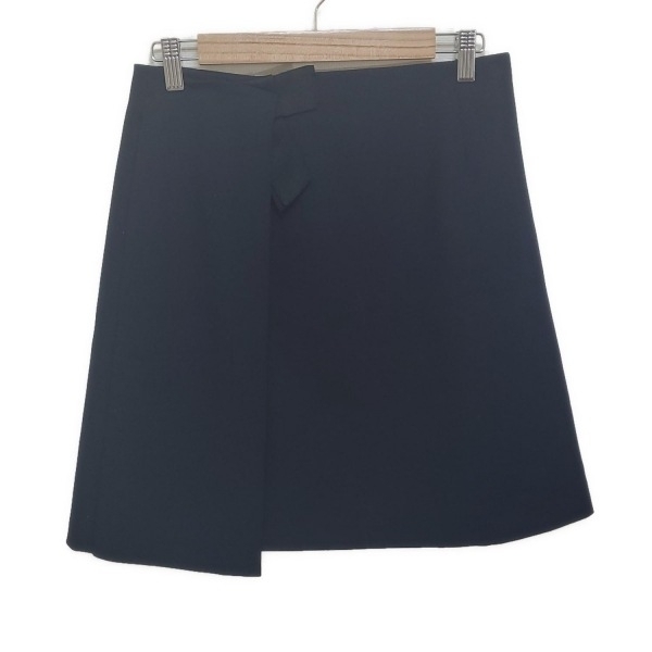 フォクシー FOXEY スカート サイズ40 M 37138 - ダークネイビー×黒 レディース ひざ丈 美品 ボトムス拍卖