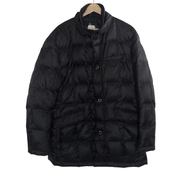 アクアスキュータム Aquascutum ダウンジャケット サイズ42 L - 黒 メンズ 長袖/ジップアップ/冬 ジャケット拍卖