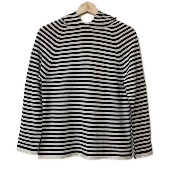 ギャルリーヴィー GALERIE VIE パーカー サイズS - 黒×白 レディース 長袖/ボーダー トップス拍卖