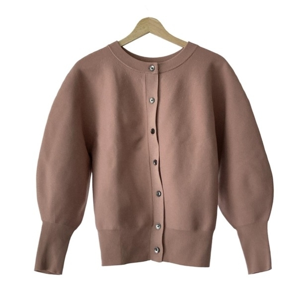 プラステ PLS+T(PLST) カーディガン サイズM - ライトピンク レディース 長袖 新品同様 トップス拍卖