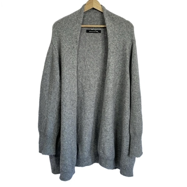ミズイロインド mizuiro ind カーディガン - グレー レディース 長袖 トップス拍卖