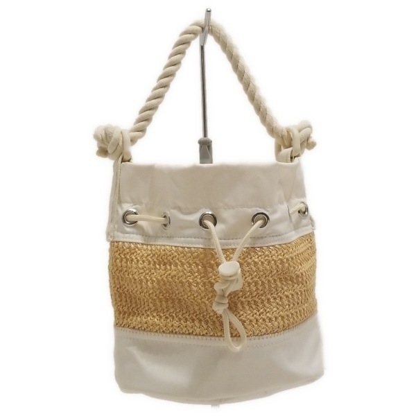 レスポートサック LESPORTSAC ハンドバッグ - アイボリー×ライトブラウン ミニバッグ/巾着型 美品 バッグ拍卖