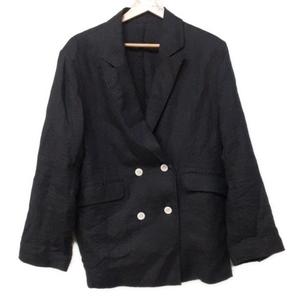 イエナ IENA サイズ36 S ネイビー レディース 2024/フレンチリネンジャケット ジャケット拍卖