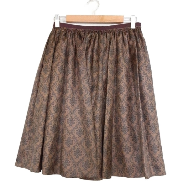 ロイスクレヨン Lois CRAYON スカート サイズM - ダークブラウン×黒 レディース ひざ丈 美品 ボトムス拍卖