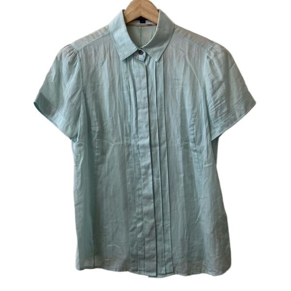 バーバリーロンドン Burberry LONDON 半袖シャツブラウス サイズ38 L - ライトグリーン レディース トップス拍卖