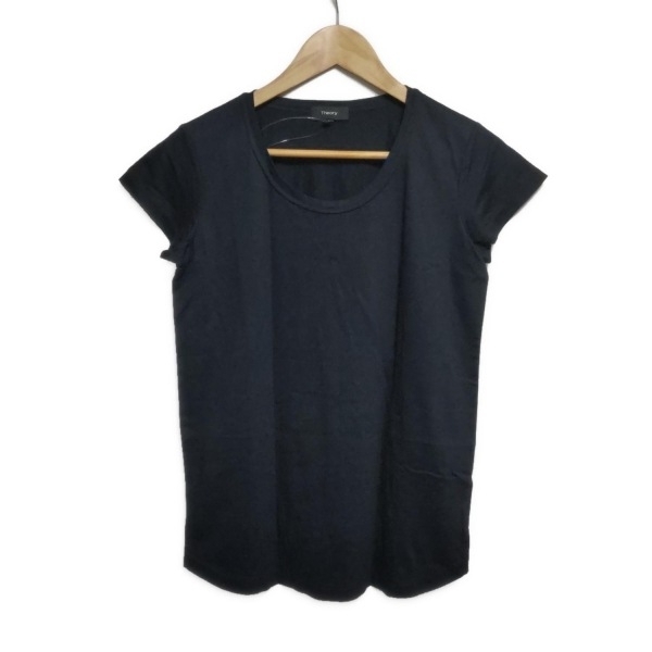 セオリー theory 半袖Tシャツ サイズS - ネイビー レディース トップス拍卖