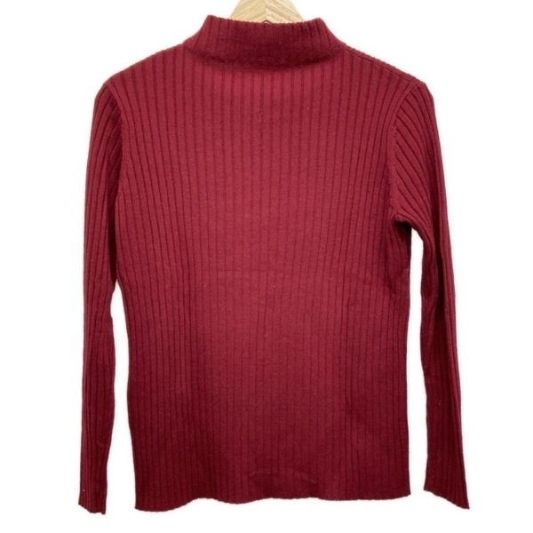 レキップ ヨシエイナバ L'EQUIPE YOSHIE INABA 長袖セーター/ニット サイズ38 M - ボルドー レディース ハイネック 美品 トップス拍卖