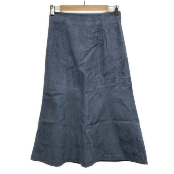 ユナイテッドアローズ UNITED ARROWS ロングスカート サイズ36 S - ブルーグレー レディース フェイクレザー ボトムス拍卖