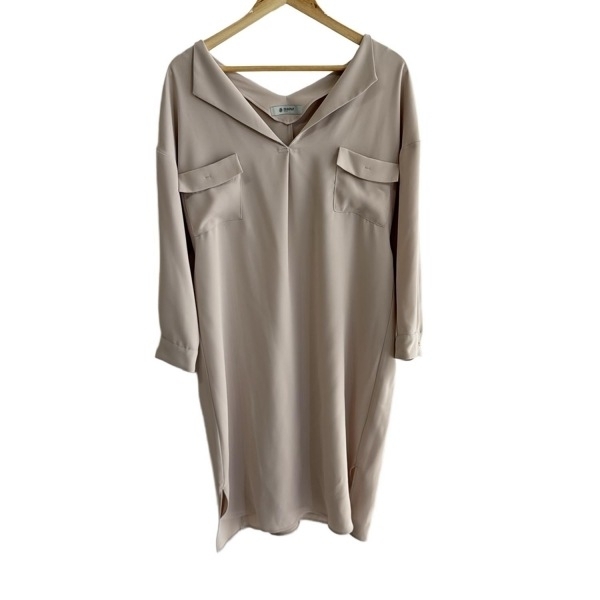 ナノユニバース nano universe サイズF - ベージュ レディース 長袖/ロング 美品 ワンピース拍卖