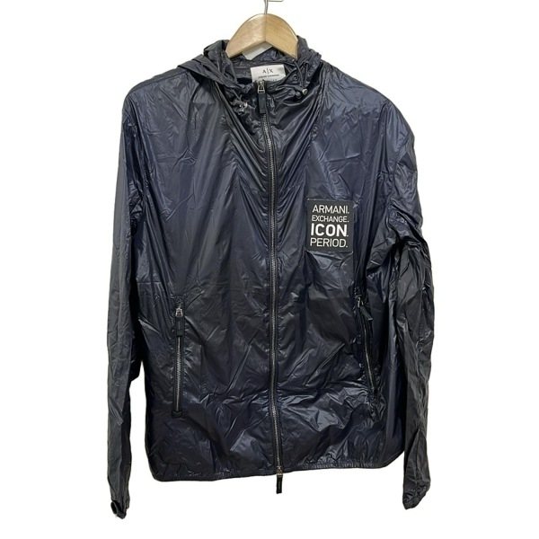 アルマーニエクスチェンジ ARMANIEX ブルゾン サイズL - ネイビー メンズ 長袖/春 ジャケット拍卖