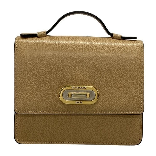 クレージュ COURREGES ハンドバッグ - レザー ベージュ バッグ拍卖