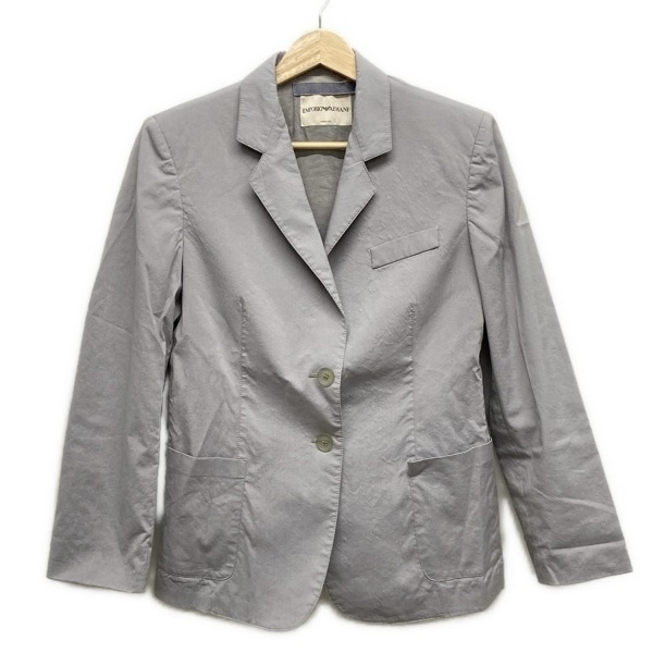 エンポリオアルマーニ EMPORIOARMANI サイズ38 M M2G1700 - ライトグレー メンズ 長袖/肩パット/春/秋 ジャケット拍卖
