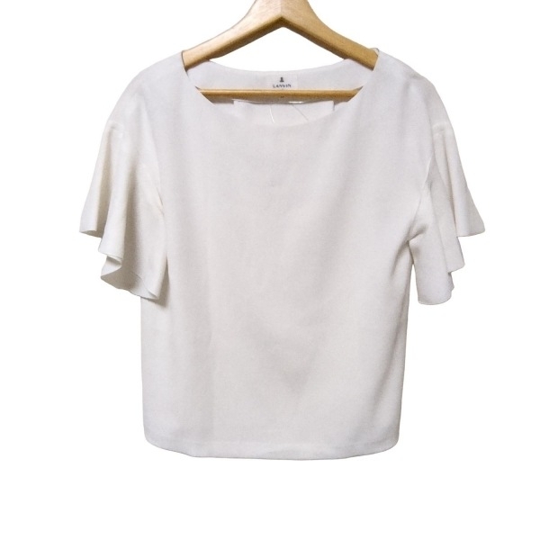 ランバンオンブルー LANVIN en Bleu 半袖カットソー サイズ38 M - アイボリー レディース クルーネック 美品 トップス拍卖