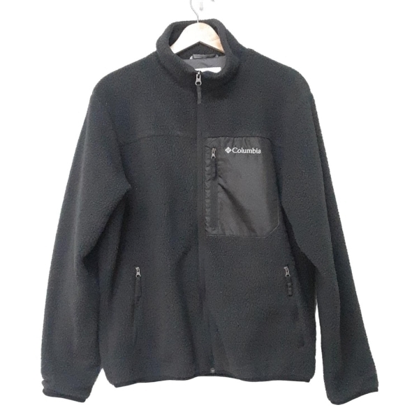 コロンビア columbia ブルゾン サイズL - 黒 メンズ 長袖/フリース/刺繍/ジップアップ/春/秋 美品 ジャケット拍卖