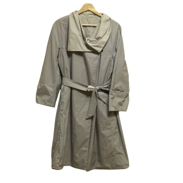 マックスマーラスタジオ Max Mara STUDIO サイズ44 L - ライトグレー レディース 長袖/ビーズ/春/秋 コート拍卖