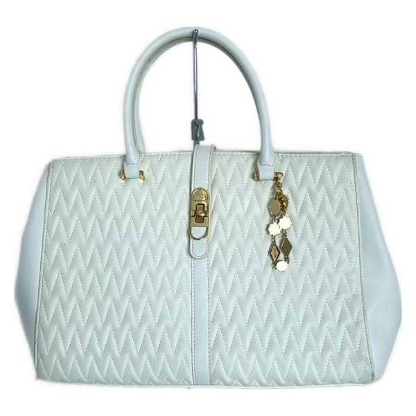 サマンサベガ Samantha Vega トートバッグ - 白 ターンロック バッグ拍卖