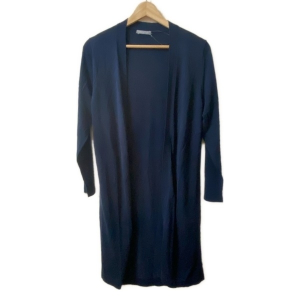 セオリーリュクス theory luxe カーディガン サイズ38 M - ダークネイビー レディース 長袖/ニット/薄手/ロング丈 トップス拍卖