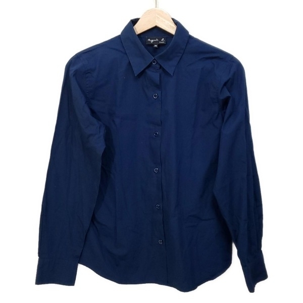 アニエスベー agnes b 長袖シャツブラウス サイズ36 S - ダークネイビー レディース 美品 トップス拍卖