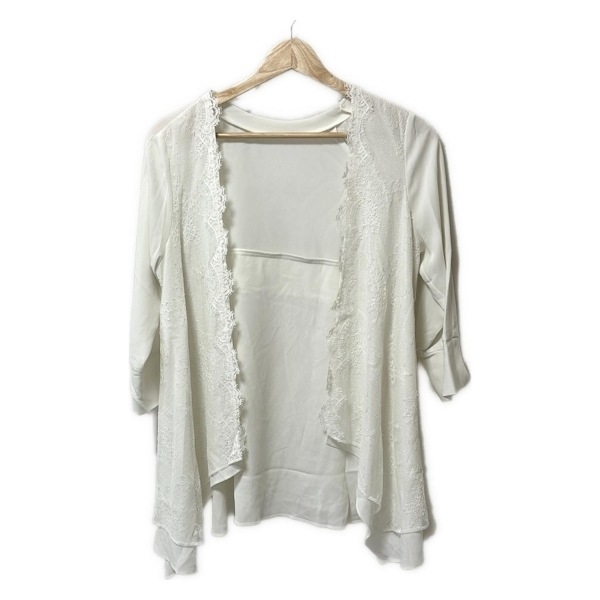 グレースコンチネンタル GRACE CONTINENTAL カーディガン サイズ36 S - アイボリー レディース 七分袖 新品同様 トップス拍卖