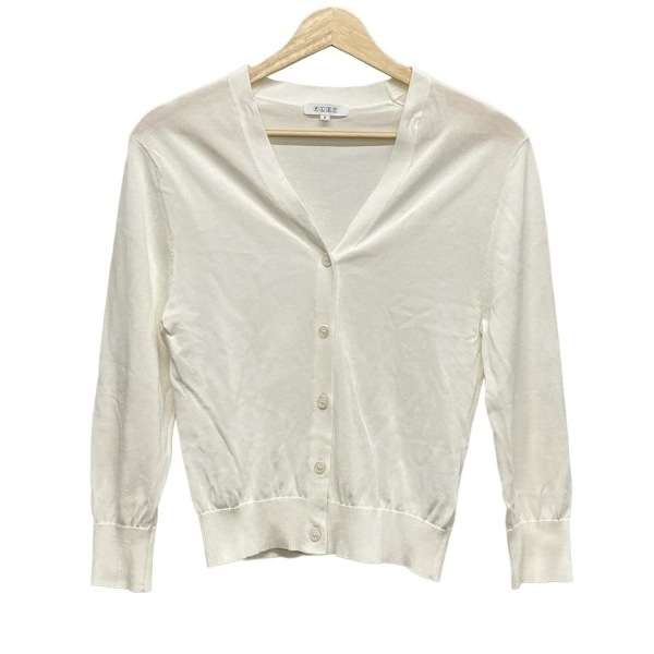 プラステ PLS+T(PLST) カーディガン サイズS - 白 レディース 長袖 美品 トップス拍卖