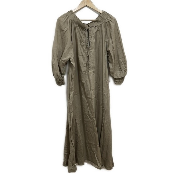 プラージュ Plage サイズ36 S - ベージュ レディース 長袖/マキシ丈 美品 ワンピース拍卖