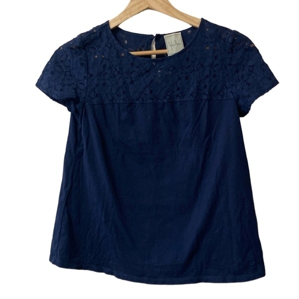 シビラ Sybilla 半袖カットソー サイズM - ネイビー レディース クルーネック/レース トップス拍卖