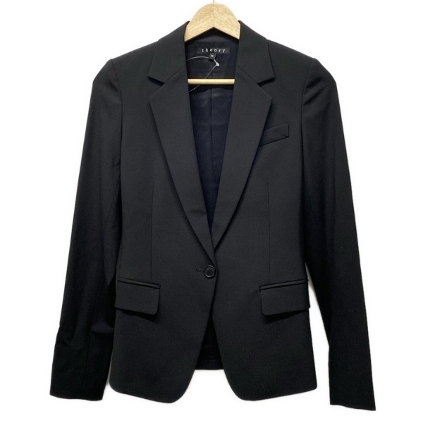 セオリー theory サイズ00 XS - 黒 レディース 長袖/肩パッド/オールシーズン ジャケット拍卖