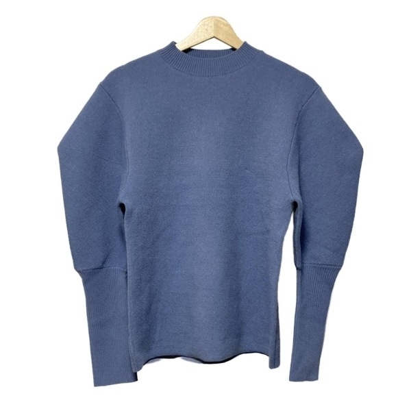 ハーヴェルスタジオ HAVEL studio 長袖セーター/ニット サイズ38 M - ブルーグレー レディース ハイネック 新品同様 トップス拍卖