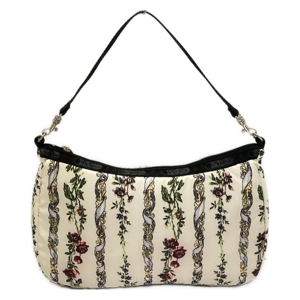 レスポートサック LESPORTSAC ハンドバッグ - 白×グリーン×マルチ 花柄 バッグ拍卖