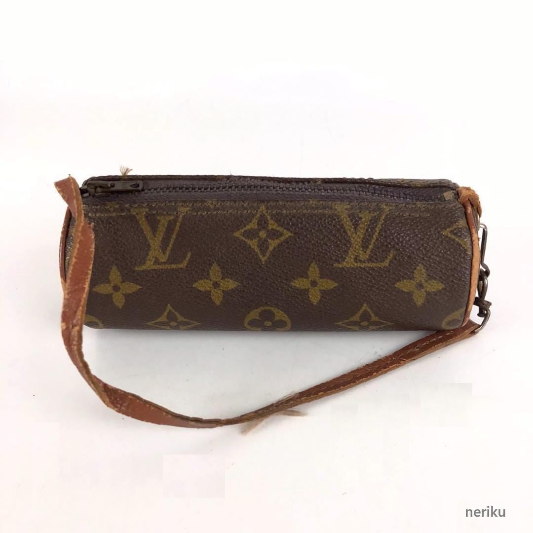 ルイヴィトン パピヨン ポーチ モノグラム LOUIS VUITTON ブラウン レディース ブランド 人気 定番 送料無料!拍卖