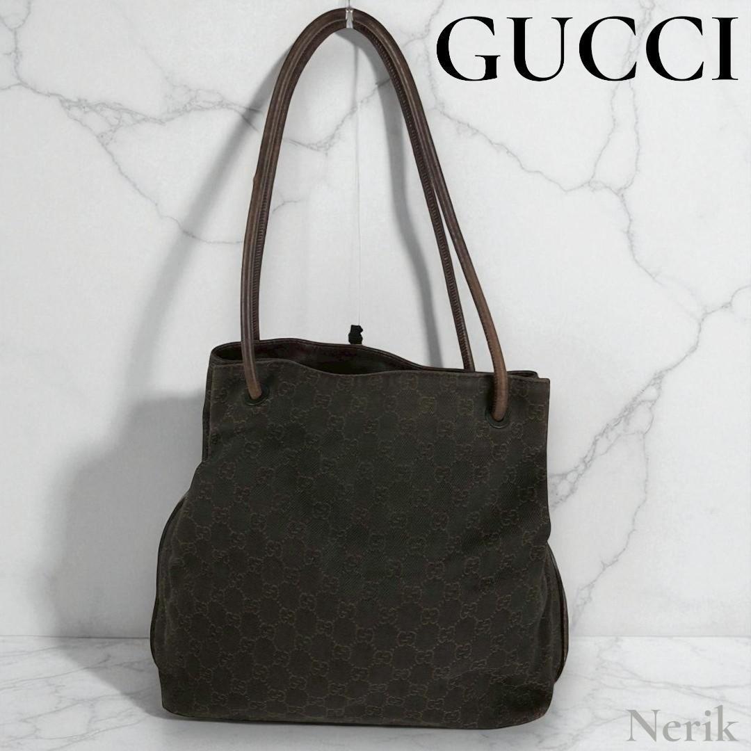 【人気】 グッチ GGキャンバス トートバッグ GUCCI ブラウン ブランド 本物 高級 送料無料!拍卖
