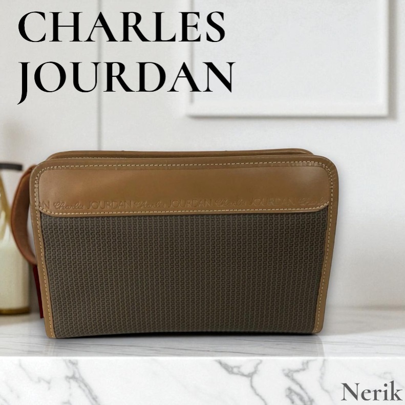 【良品】 CHARLES JOURDAN シャルルジョルダン セカンドバッグ メンズ ブランド 定番 ステータス拍卖