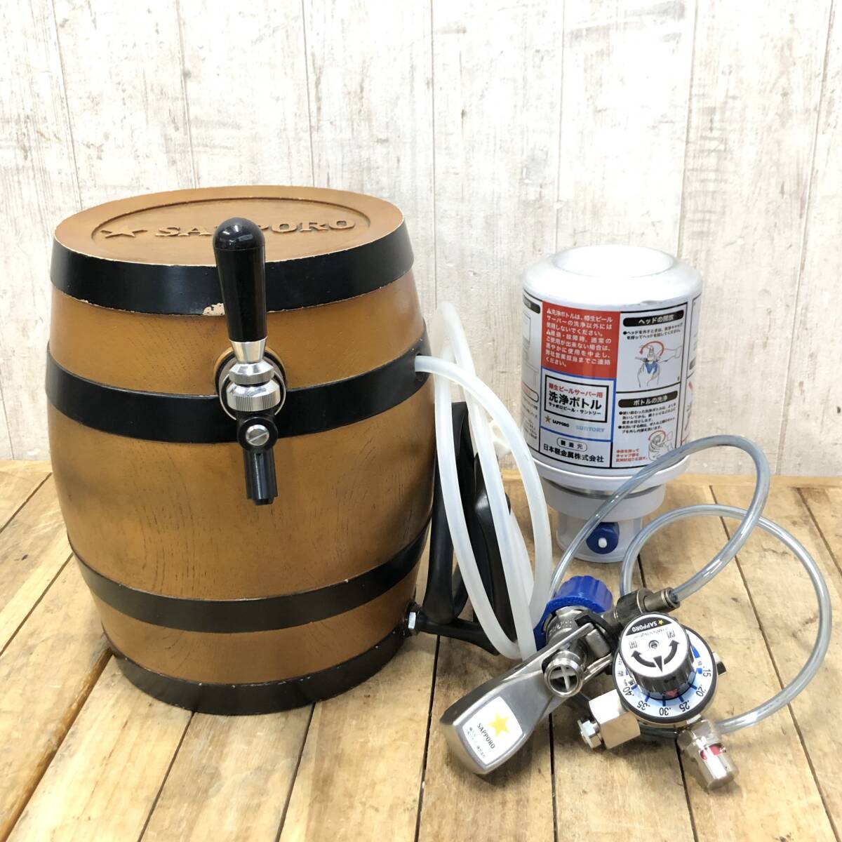 *SAPPORO 木樽型 氷冷式 ビールサーバー ビア樽くん ビアサーバー 生ビール 居酒屋 厨房 屋台 祭 出店 イベント BBQ サッポロ拍卖