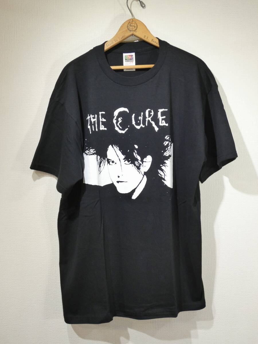 レア DEAD STOCK 90s ビンテージ THE CURE ザ キュアー ロバート スミス パーキングロット バンド ロック Tシャツ バンT XL 80s USA 古着拍卖
