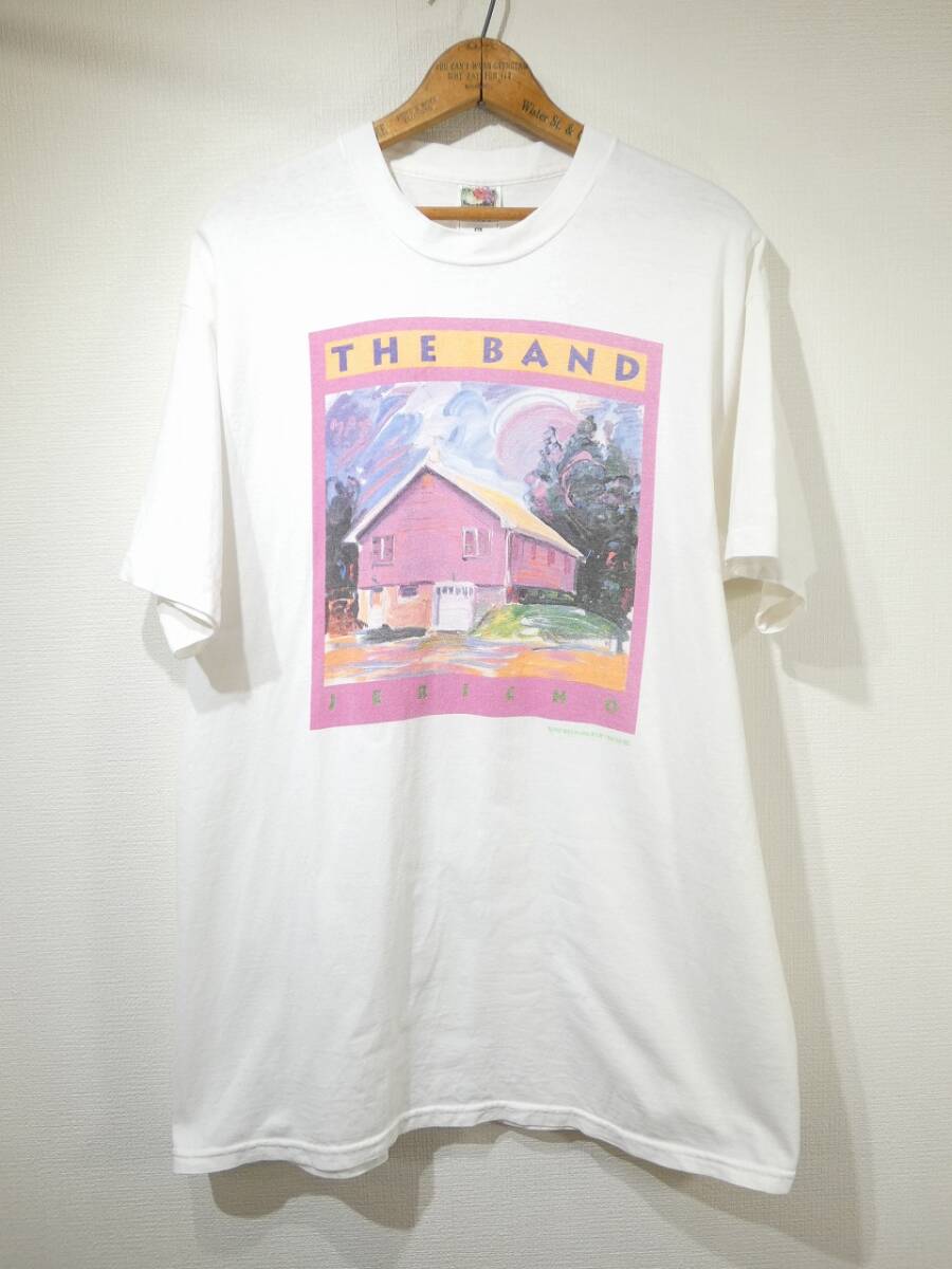 レア USA製 90s ビンテージ FRUIT OF THE LOOM THE BAND JERICHO PETER MAX バンド アート Tシャツ XL BOB DYLAN BIG PINK 袖シングル 80s拍卖