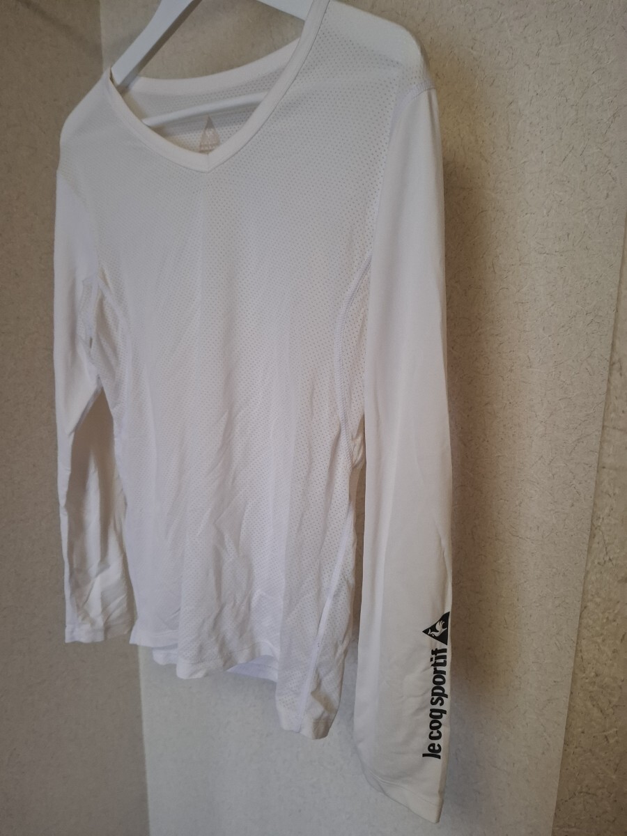 le coq 白 アンダーシャツロンT クルーネック格安!拍卖