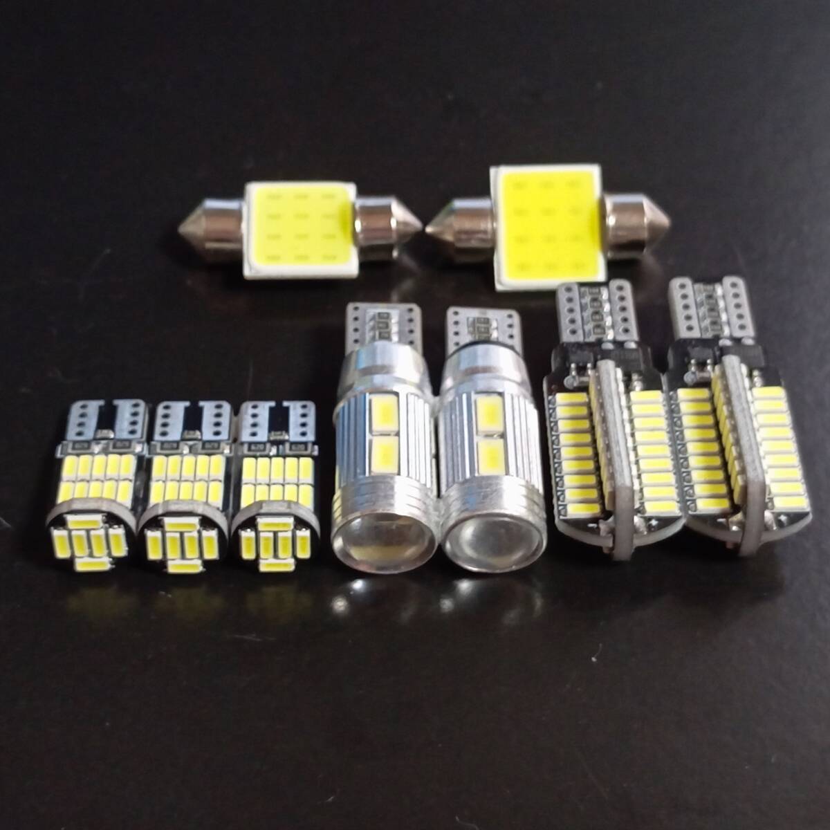 超爆光!ホンダ バモス ホビオ T10 LED ルームランプ バックランプ ナンバー灯 9個セット ホワイト ダイハツ HM3 4 HJ1 2 /72/10/26/t31拍卖