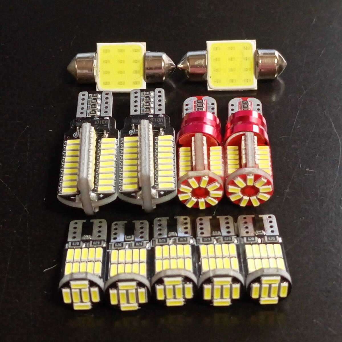 11個セット!タントカスタム L375S/L375/L385/L385S T10 LED 室内灯 バックランプ ナンバー灯 ルームランプ ダイハツ 72/57/26/t31拍卖