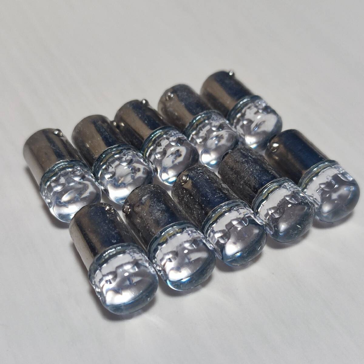 新作!超爆光20個 角マーカー用 BA9S 24V専用設計 レンズ LED 電球 ホワイト 白 デコトラ拍卖