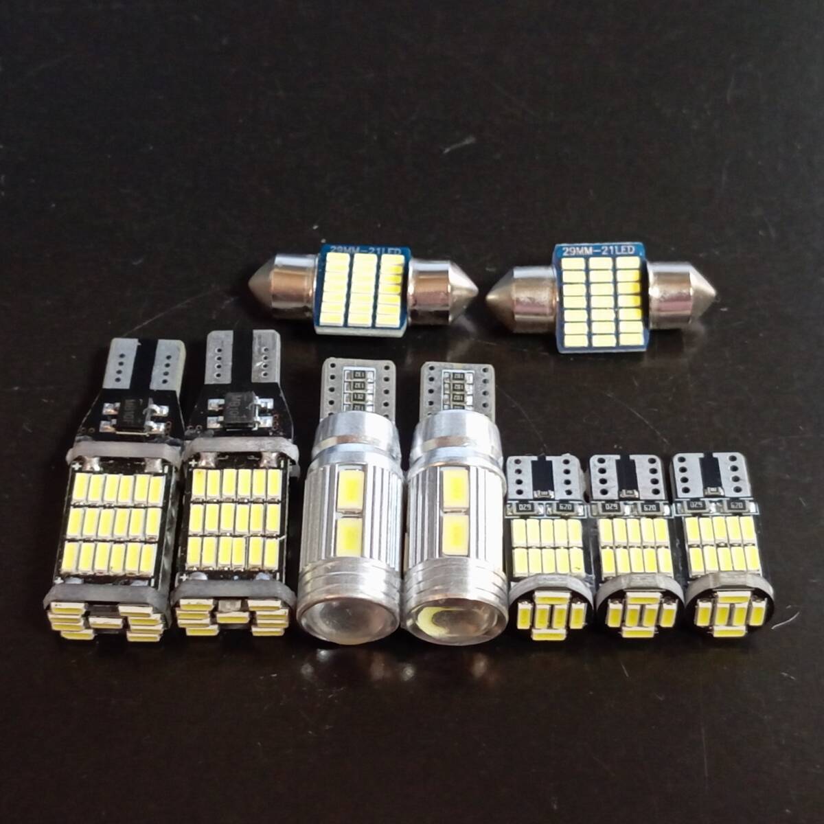 HM1/2 バモス ルームランプ ポジション バックランプ ナンバー灯 9個セット T10 LED 超爆光 ホワイト ホンダ /45/10/26/t28拍卖