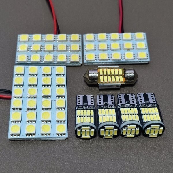 爆光!ZVW30系 プリウス G'S ルームランプ 8点セット ホワイト トヨタ/26/t28/s15/s24拍卖