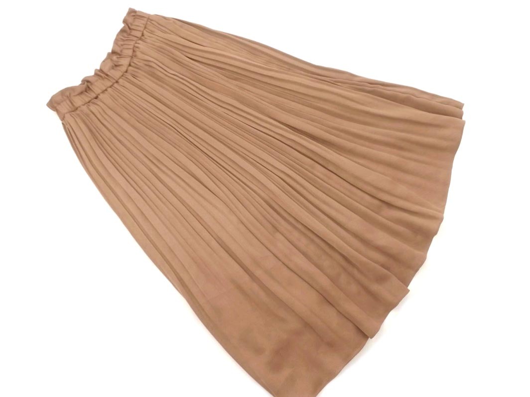 SHIPS シップス プリーツ スカート 茶 ■■ ☆ fgd1 レディース拍卖