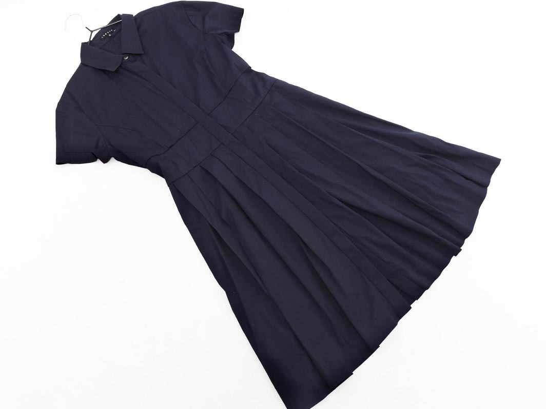 theory セオリー タック シャツ ワンピース size2/紺 ■◆ ☆ fgd1 レディース拍卖