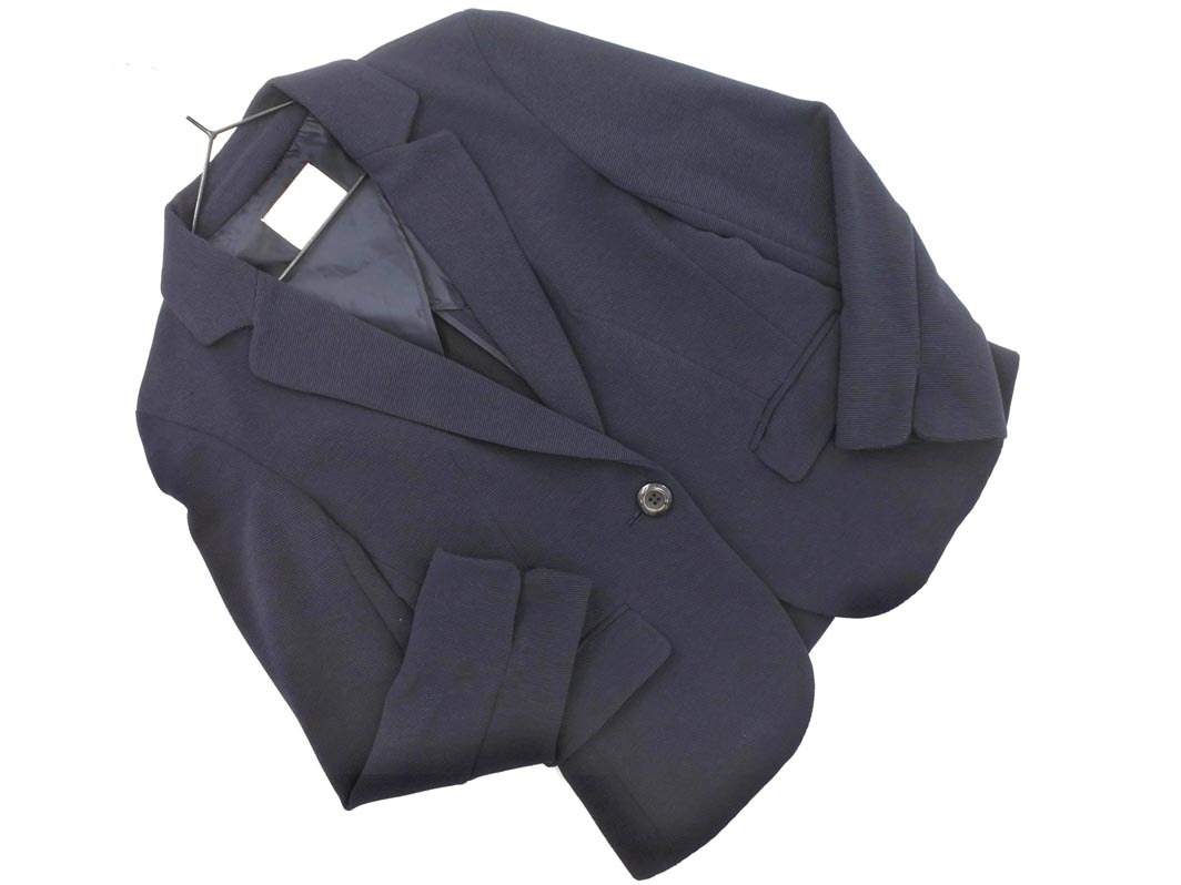 ef-de エフデ テーラード ジャケット size7/紺 ■◇ ☆ fha4 レディース拍卖